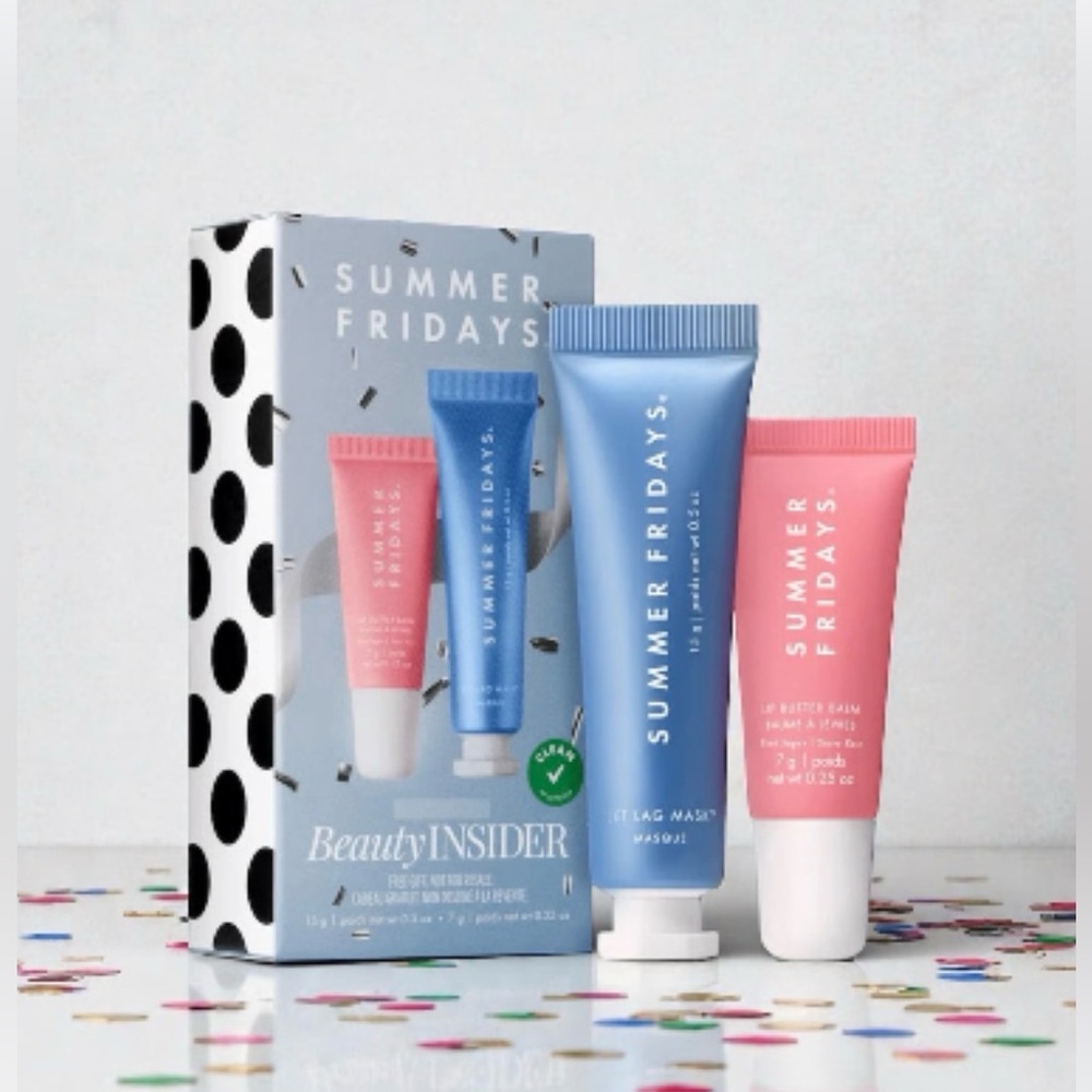 Summer Fridays lip butter balm and jet lag mask Sephora beauty insider set. 💕 - Picture 1 of 4